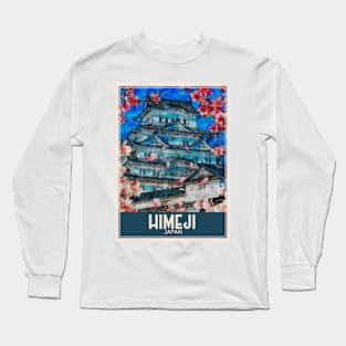 Himeji Japan Travel Art Long Sleeve T-Shirt